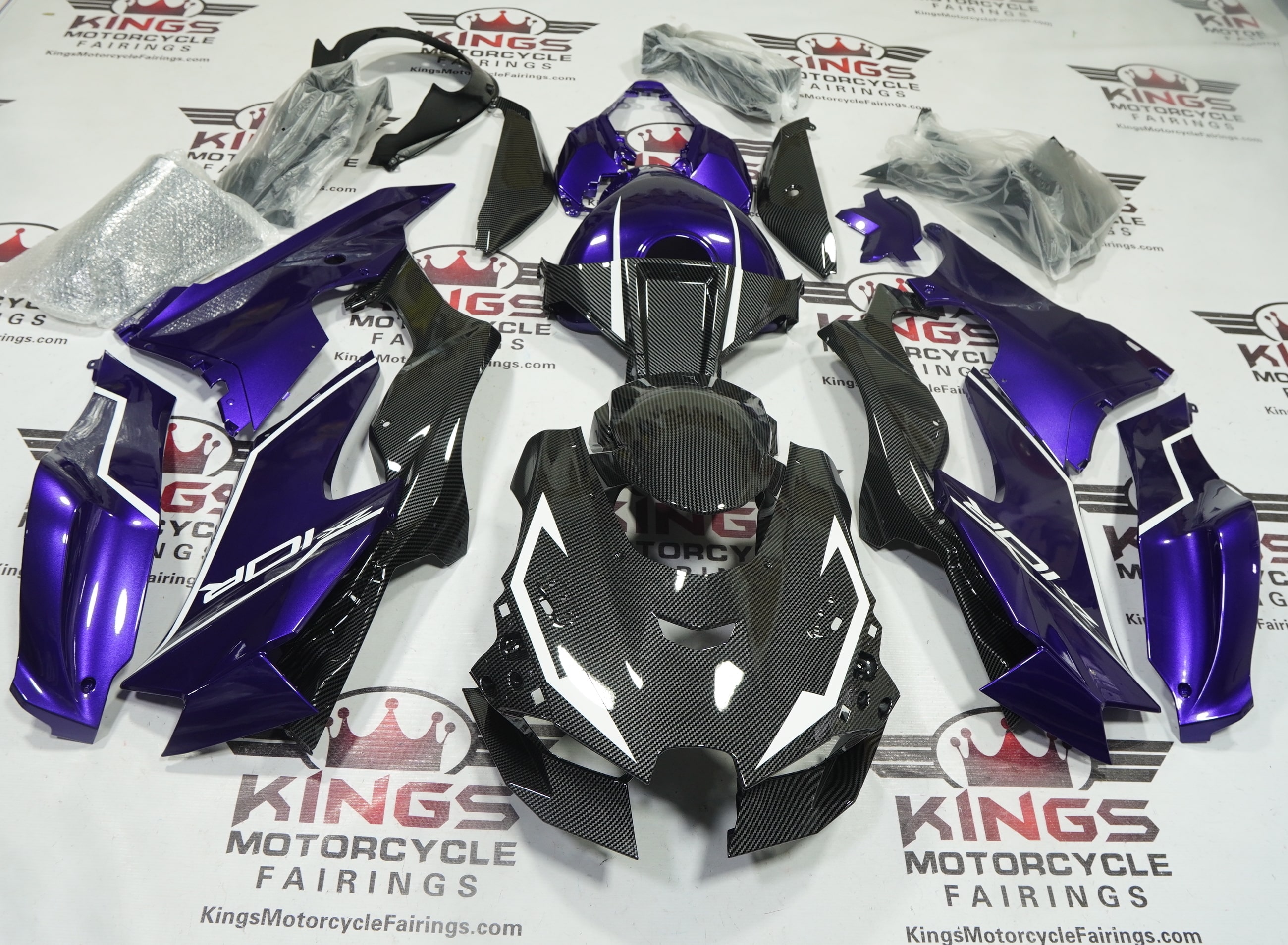 Fairings for Kawasaki ZZR600 (2005-2007) Black, Matte Black